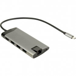 Inter-Tech GDC-802 USB 3.2 Gen 1 (3.1 Gen 1) Type-C Gris