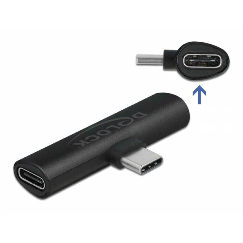 DeLOCK 64114 changeur de genre de câble USB Type-C 2 x USB Type-C Noir