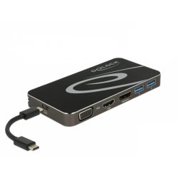 DeLOCK 87773 station d'accueil Avec fil USB 3.2 Gen 1 (3.1 Gen 1) Type-C Noir