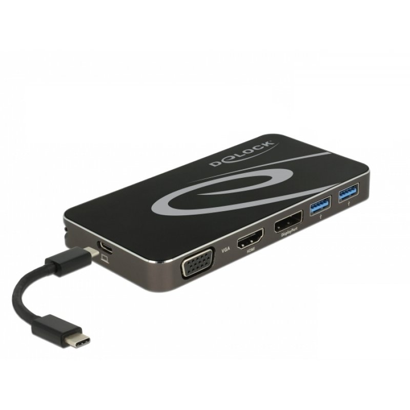 DeLOCK USB DS 4K HDMI+DP/VGA/USB/PD 3,0