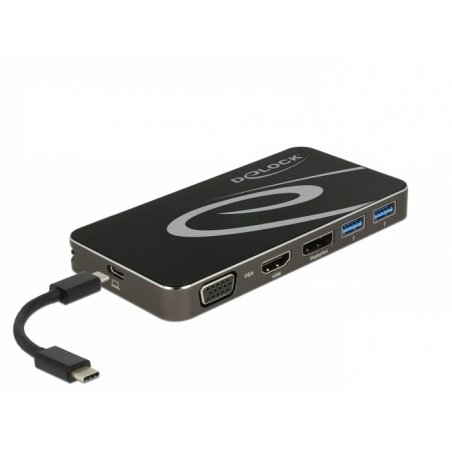 DeLOCK 87773 station d'accueil Avec fil USB 3.2 Gen 1 (3.1 Gen 1) Type-C Noir