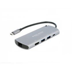 DeLOCK 87767 notebook dock/port replicator Wired USB 3.2 Gen 1 (3.1 Gen 1) Type-C Grey