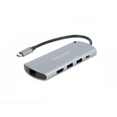 DeLOCK USB-C DS M.2 Slot-4K HDMI/USB/LAN | +PD 3,0