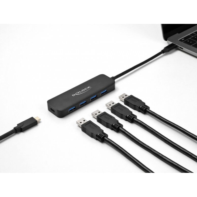 DeLOCK USB-C Hub 4P USB 3.2 Gen 1+ PD | 64170