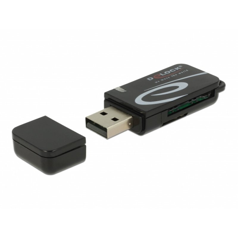 DeLOCK 91602 card reader USB 2.0 Black
