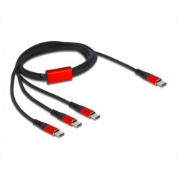 DeLOCK 86713 USB cable 1 m USB 2.0 USB C Black, Red