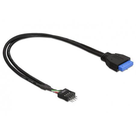 DeLOCK USB 3.0 19 pin - USB 2.0 8 pin 60cm Black