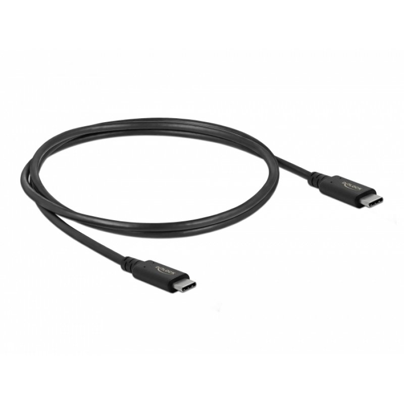 DeLOCK Kabel USB4 40Gbps koaxial 0,8m bk | 86979