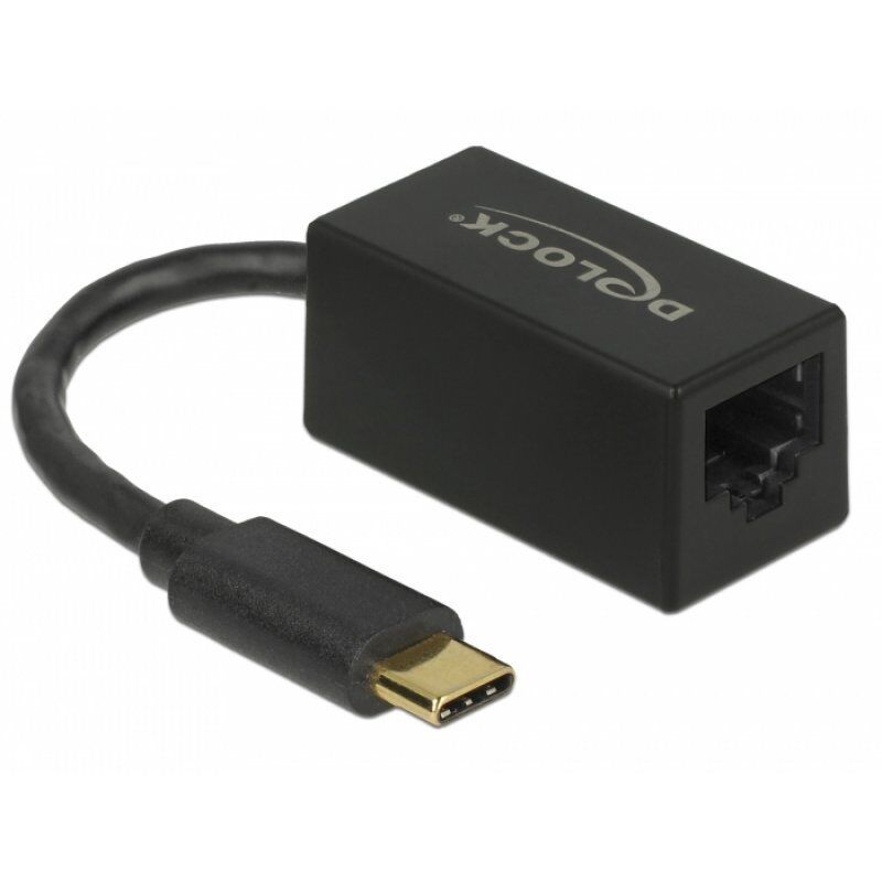 DeLOCK Adap USB3.2USB-C StGigaLan   bk | 66043