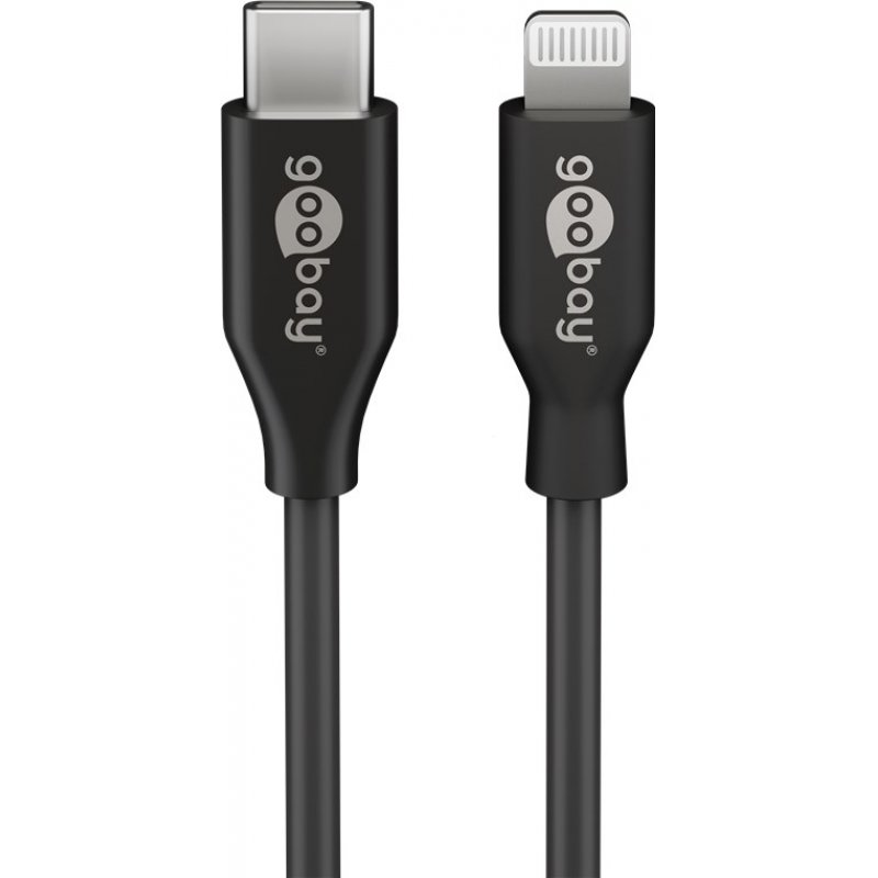 goobay Kabel Lightning USB-C     bk 1,0m | 39445
