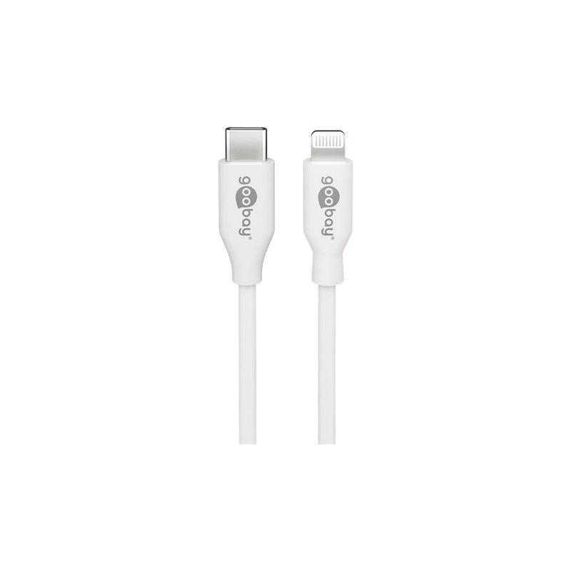 goobay Kabel Lightning USB-C     wh 1,0m | 39446