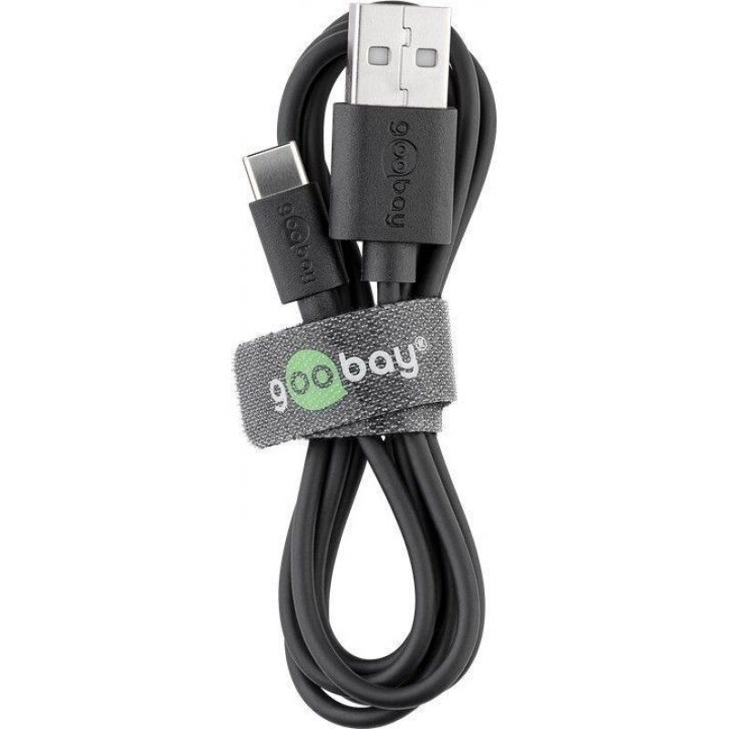 goobay Kabel USB-C/A 2.0         bk 1,0m | 45735