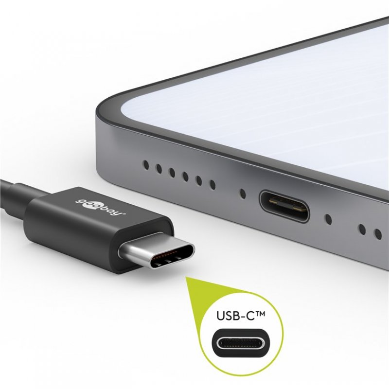 Goobay USB-C Charging and Sync Cable (USB-A  USB-C), 1m