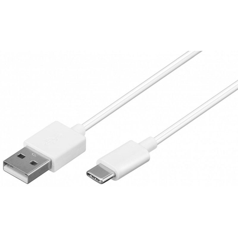 Goobay 59130 USB cable 2 m USB 2.0 USB A USB C White