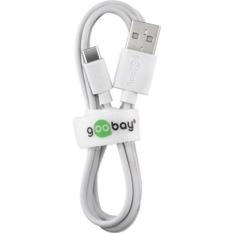 Goobay 59130 câble USB 2 m USB 2.0 USB A USB C Blanc