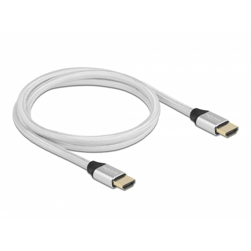 DeLOCK 85366 câble HDMI 1 m HDMI Type A (Standard) Argent