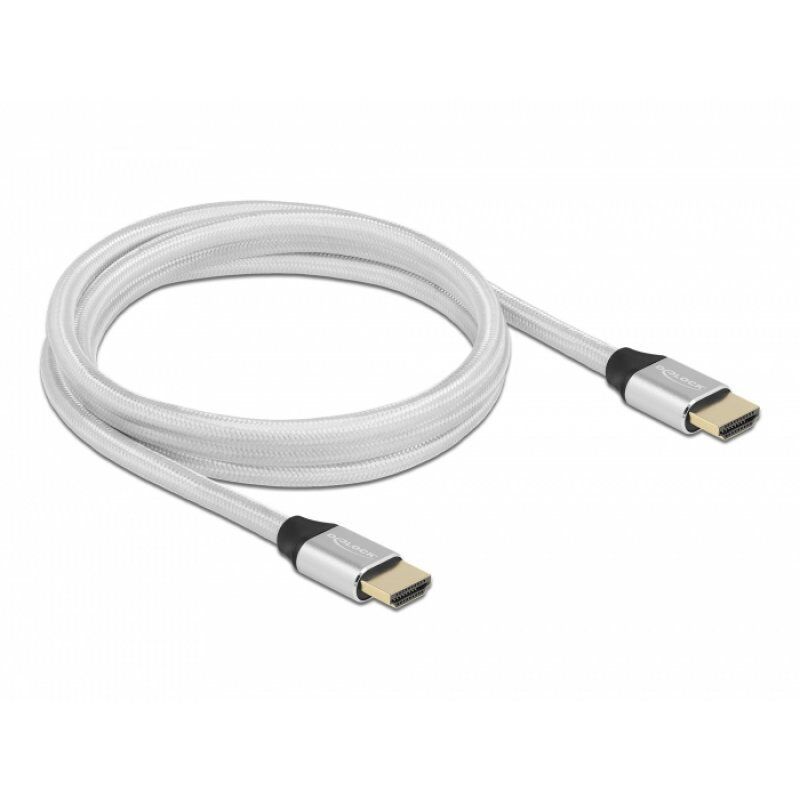DeLOCK 85367 HDMI cable 2 m HDMI Type A (Standard) Silver