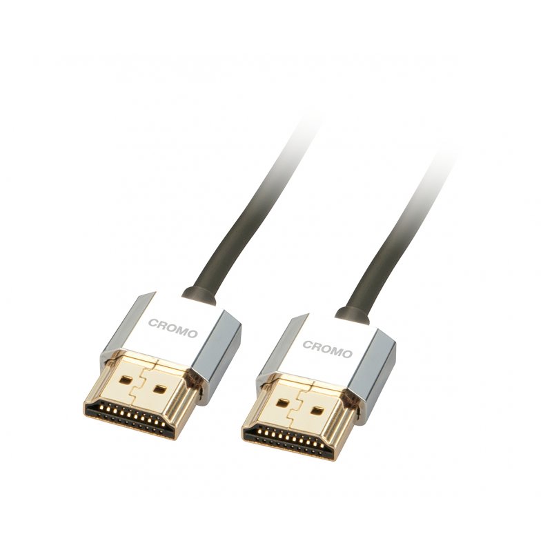 Lindy CROMO Slim HDMI High Speed A/A Cable, 1m