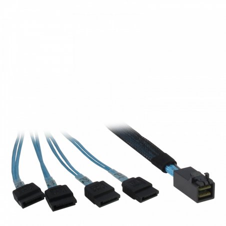 Inter-Tech Kabel SFF 8643 - 4x SATA 0,5m | 88885003
