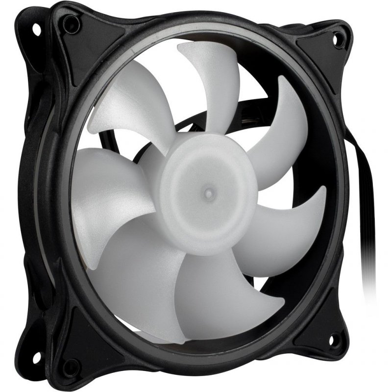 Inter-Tech Argus RS-08 Boitier PC Ventilateur 12 cm Noir, Blanc 3 pièce(s)
