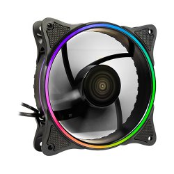 Inter-Tech 88885552 computer cooling system Computer case Fan 12 cm Black