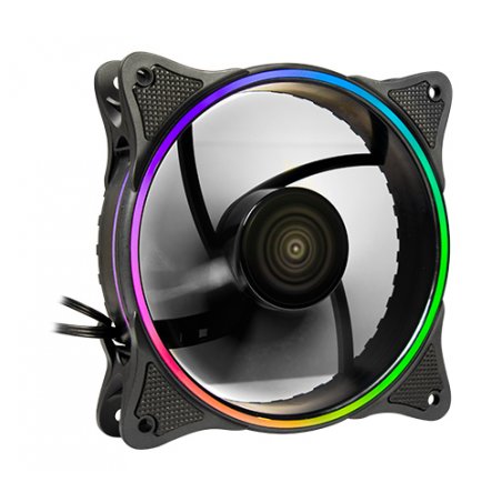 Inter-Tech 88885552 système de refroidissement d’ordinateur Boitier PC Ventilateur 12 cm Noir