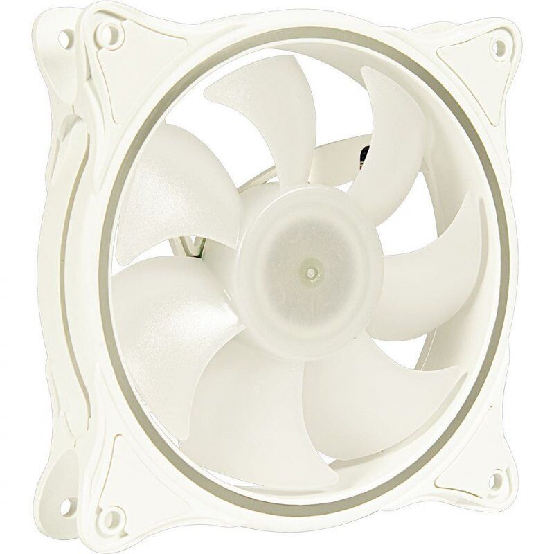 Inter-Tech Argus L-12025W Boitier PC Ventilateur 12 cm Blanc 1 pièce(s)
