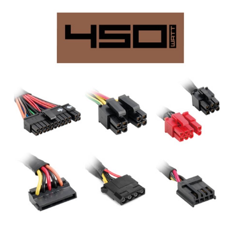 Sharkoon SilentStorm SFX Bronze unité d'alimentation d'énergie 450 W 20+4 pin ATX Noir