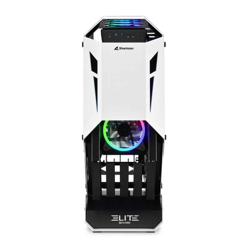 Sharkoon ELITE SHARK CA700 Tower Noir, Blanc