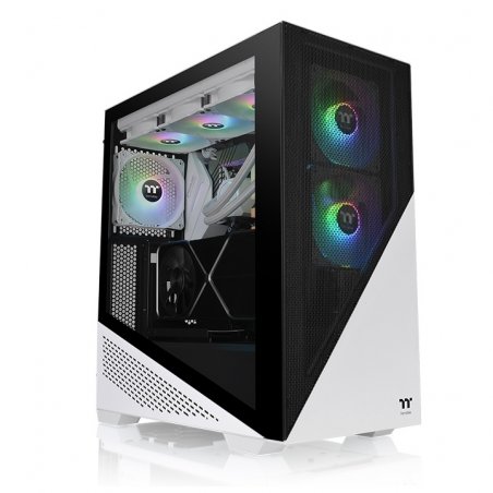 Thermaltake Divider 370 TG Midi Tower Noir, Blanc