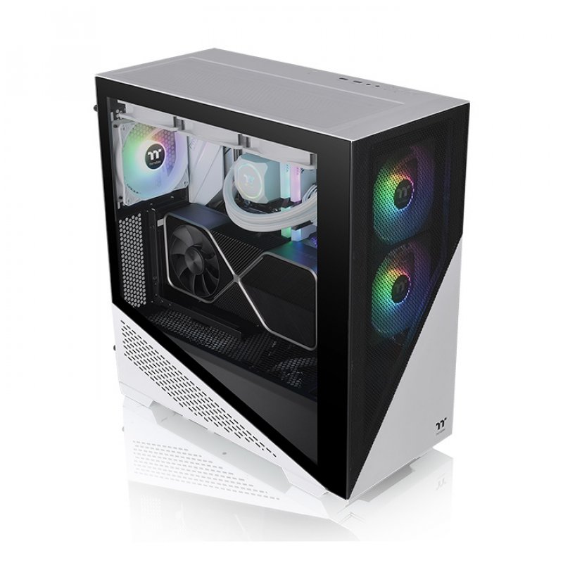 Thermaltake Divider 370 TG Midi Tower Black, White