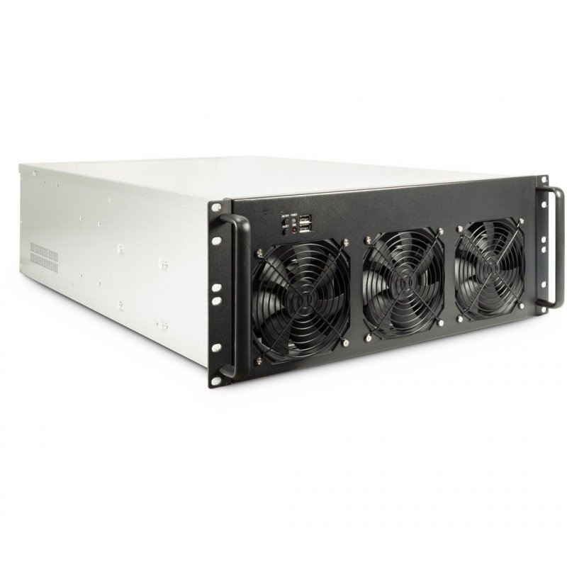 Inter-Tech 4F28 Rack Black, Silver