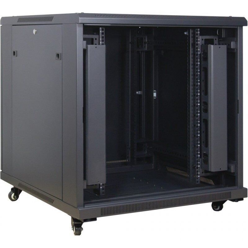 Inter-Tech 88887258 étagère 15U Rack autonome Noir
