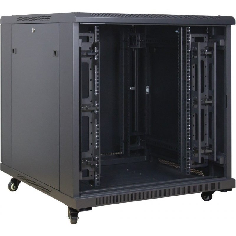 Inter-Tech 88887258 rack cabinet 15U Freestanding rack Black