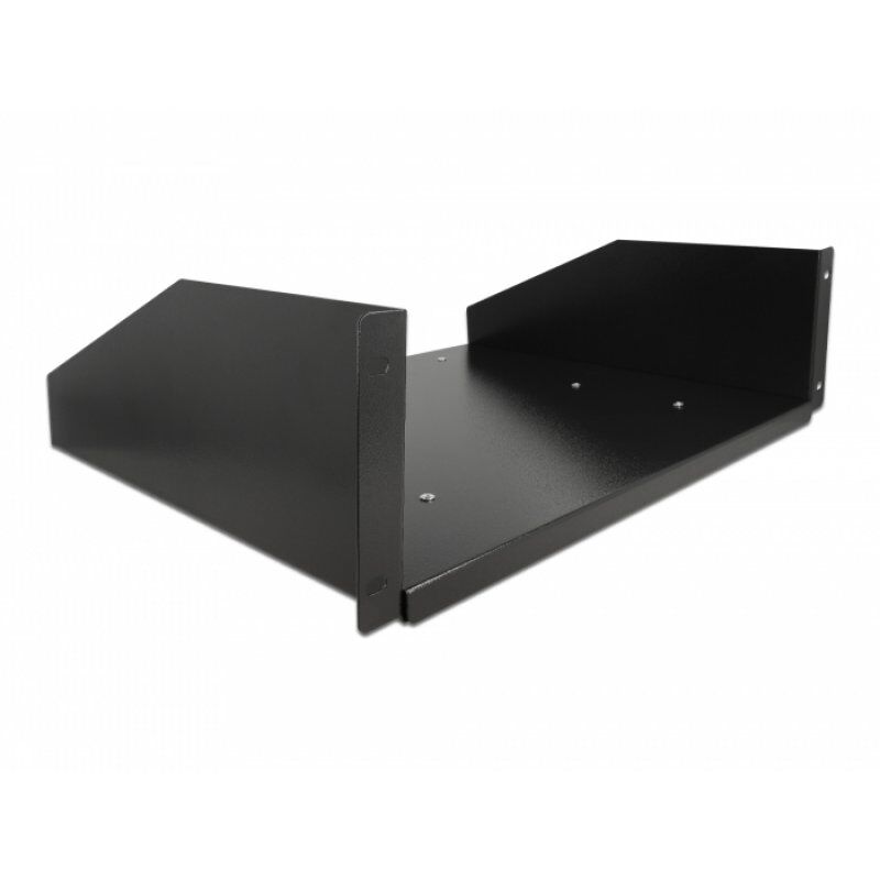Delock 19" Ausziehbarer Boden 3 HE bk | 42630