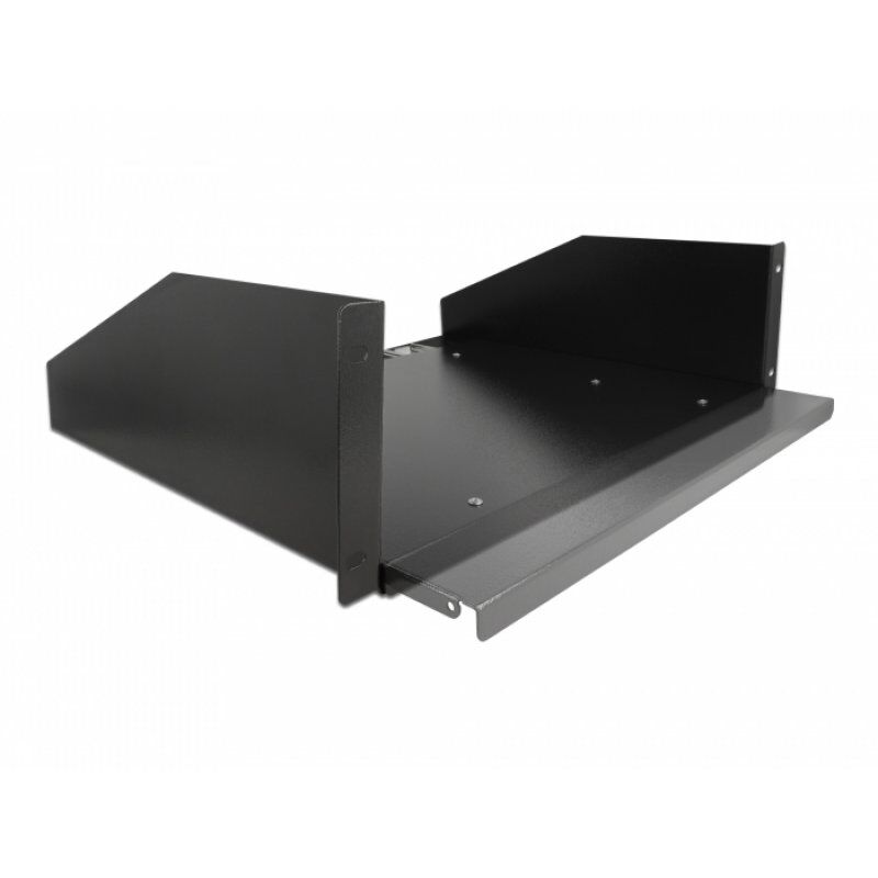 Delock 19" Ausziehbarer Boden 3 HE bk | 42630