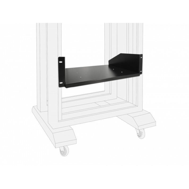 Delock 19" Ausziehbarer Boden 3 HE bk | 42630