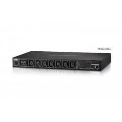 ATEN 8-Port Intelligent 1U ECO Power Distribution Unit (PDU), Metered & Switched by Outlet (7 x C13, 1 x C19) 16Amp