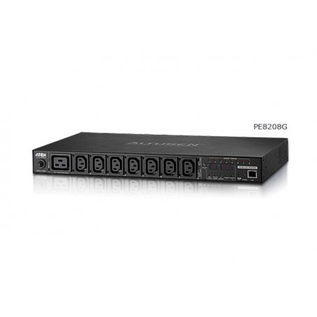ATEN PDU 7x C13, 1xC19 1U PE8208 | direkt an der Steckdose messbar, Switch