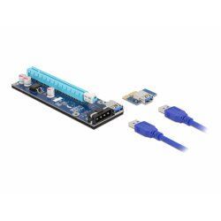 DeLOCK Riser C. PCIe x1x16+16cm USB | 41430