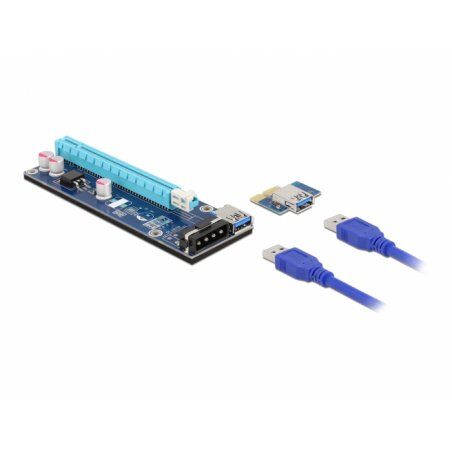 DeLOCK Riser C. PCIe x1x16+16cm USB | 41430