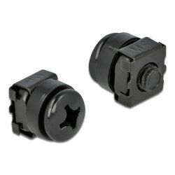 DeLOCK Befestig.set f. Netzwschr. 20 bk | 66548