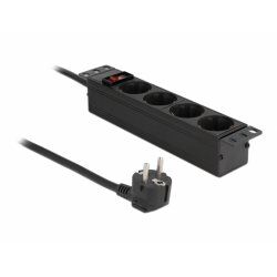 DeLOCK 66817 surge protector Black 4 AC outlet(s) 220 - 250 V 1.5 m