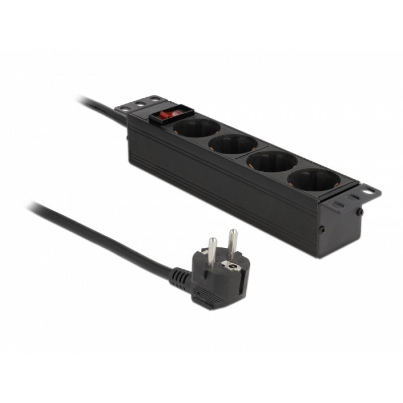 DeLOCK 66817 protection surtension Noir 4 sortie(s) CA 220 - 250 V 1,5 m