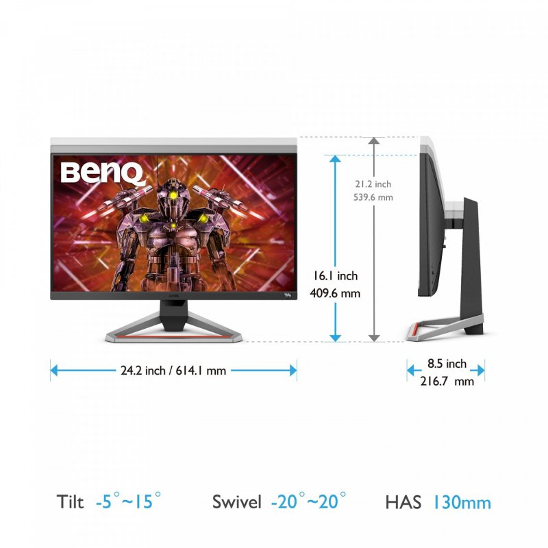 BenQ 9H.LKTLA.TBE computer monitor 68.6 cm (27") 3840 x 2160 pixels 2K Ultra HD LED Black