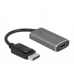 DeLOCK 63118 câble vidéo et adaptateur 0,2 m DisplayPort HDMI Type A (Standard) Gris