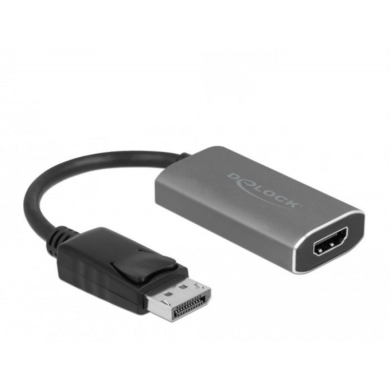 DeLOCK 63118 câble vidéo et adaptateur 0,2 m DisplayPort HDMI Type A (Standard) Gris