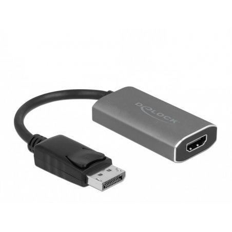 DeLOCK 63118 câble vidéo et adaptateur 0,2 m DisplayPort HDMI Type A (Standard) Gris