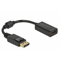 DeLOCK 61011 video cable adapter 0.15 m DisplayPort HDMI Black