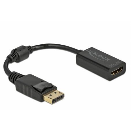 DeLOCK 61011 câble vidéo et adaptateur 0,15 m DisplayPort HDMI Noir